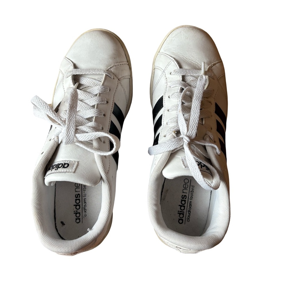 Adidas White and Black Sneakers